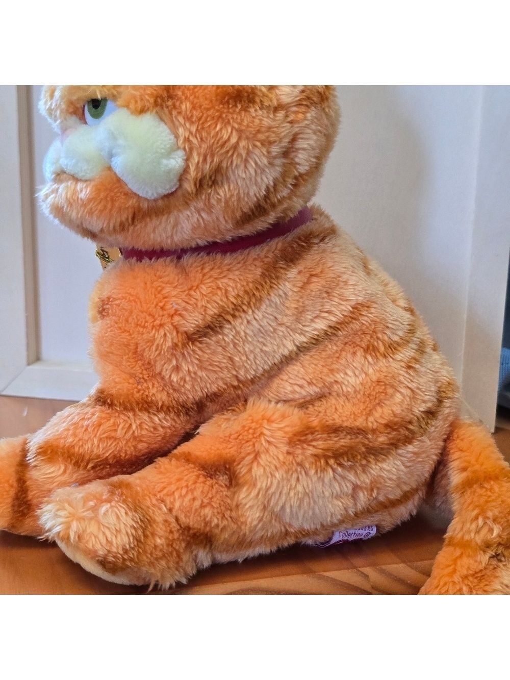 Vintage 2004 Garfield Plush Toy with Collar - Picture 5 of 10